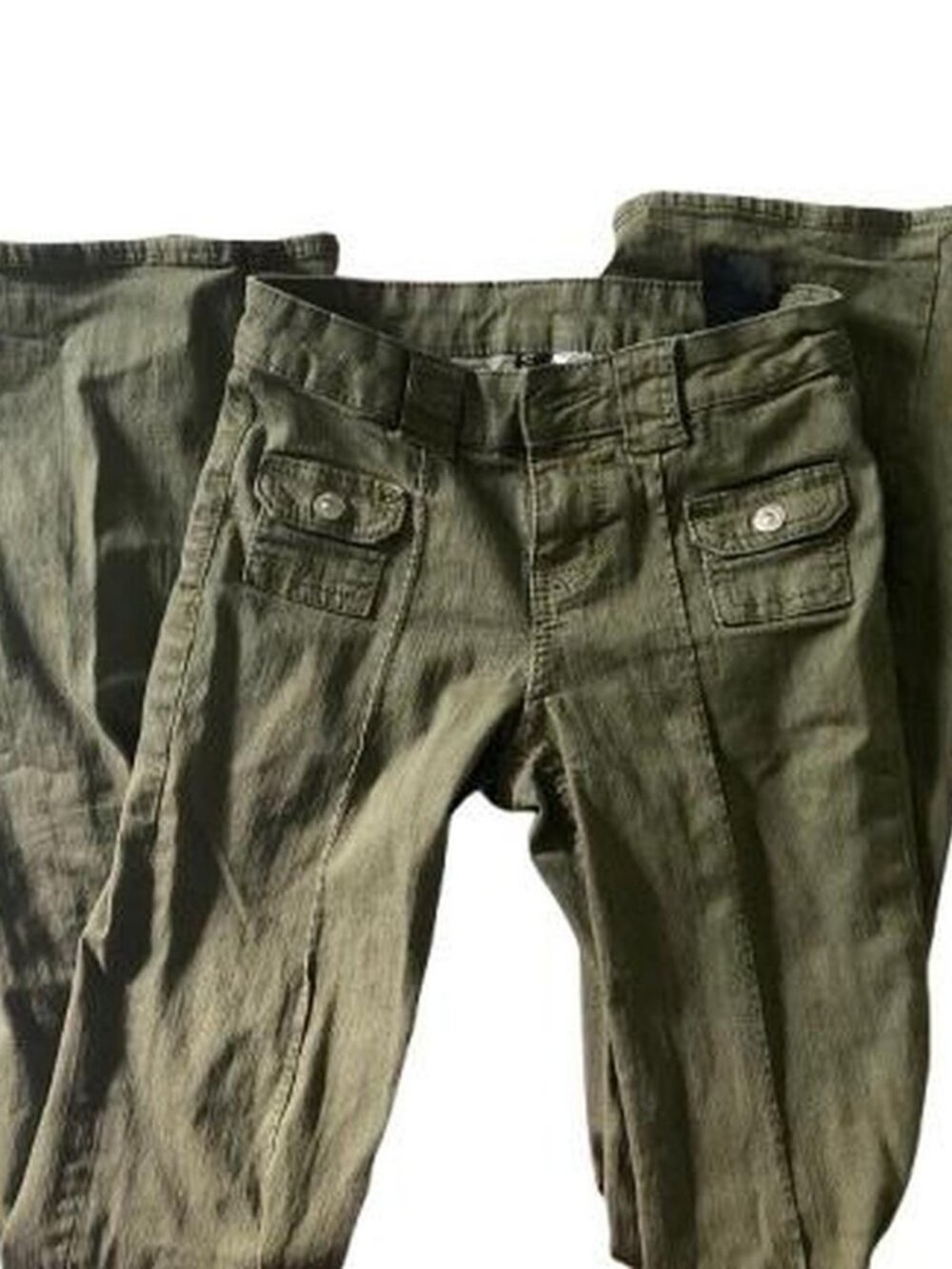 H&M Women's Khaki and Green Trousers